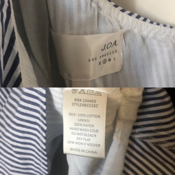 J.O.A Stripe One Shoulder Dress - Picture 8 of 8